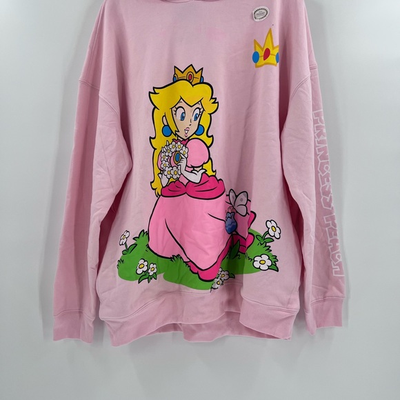 HYBRID APPAREL NINTENDO OFFICIAL LICENSED SUPER MARIO PRINCESS PEACH HOODIE XL. - Picture 4 of 10